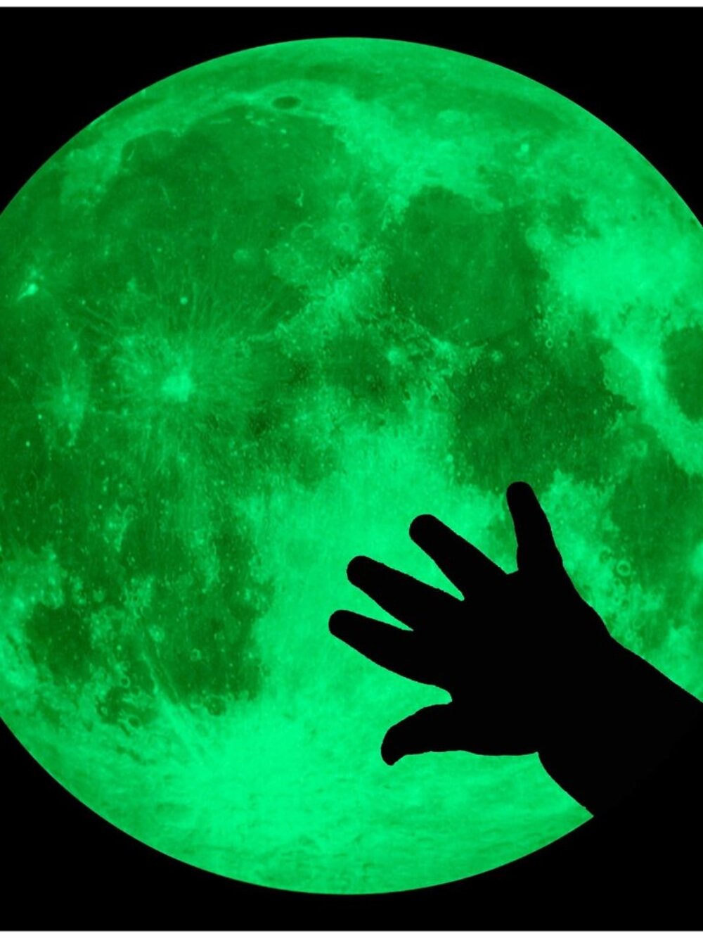 Glow in The Dark Wall or Moon Stickers – Luminous Decal Stickers for Simulated M